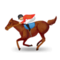 Horse Racing - Medium Light emoji on Samsung